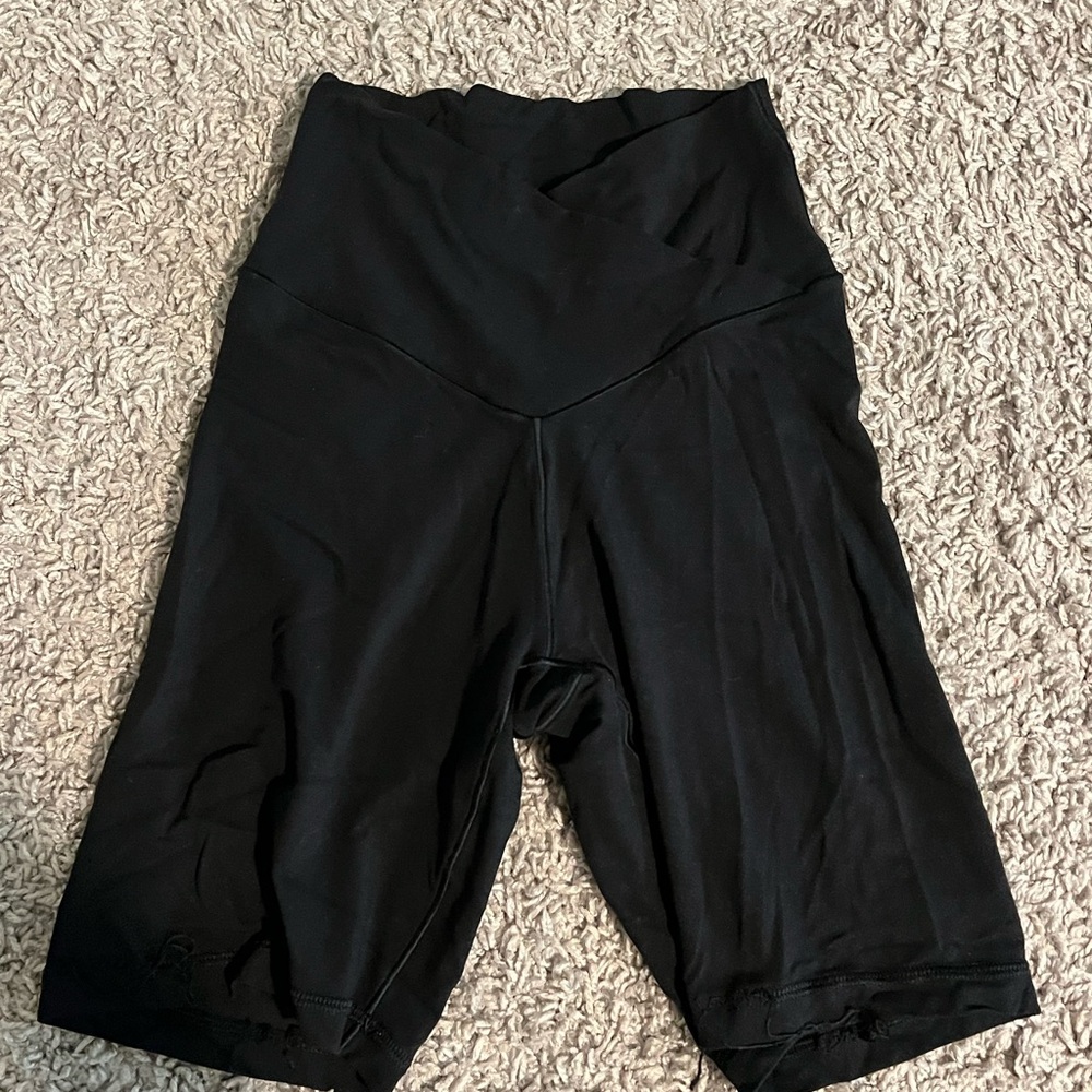 Aerie Black High-Waisted Bike Shorts
